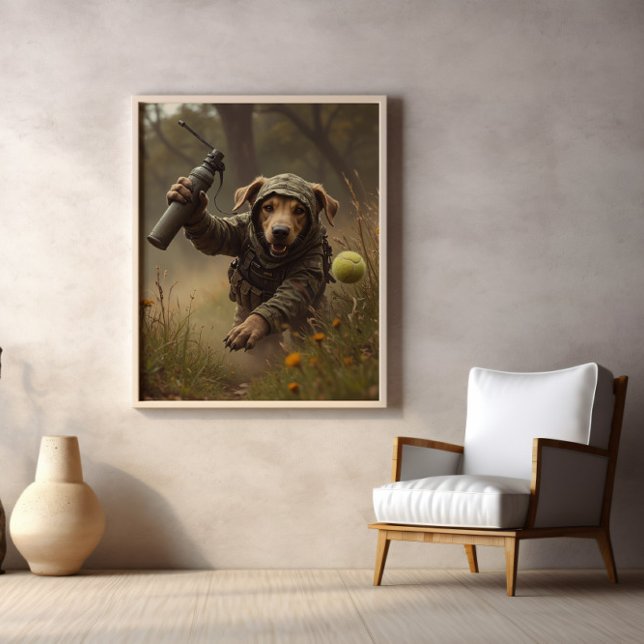 Póster Camuflaje, Pelota de Tenis y Patas Tácticas (Subido por el creador)