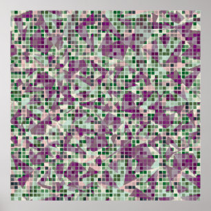 Póster Camuflaje sin estilo. La co de primer plano