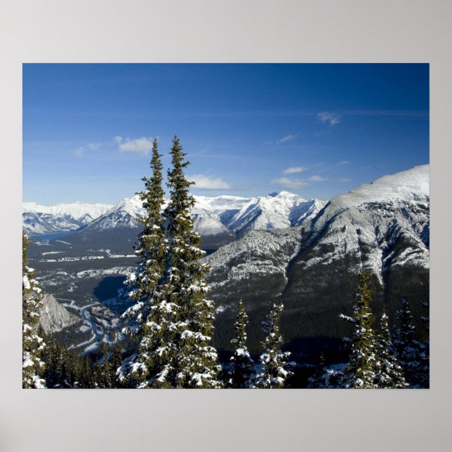 Póster Canadá, Alberta, Banff. Vistas al valle de Bow (Frente)
