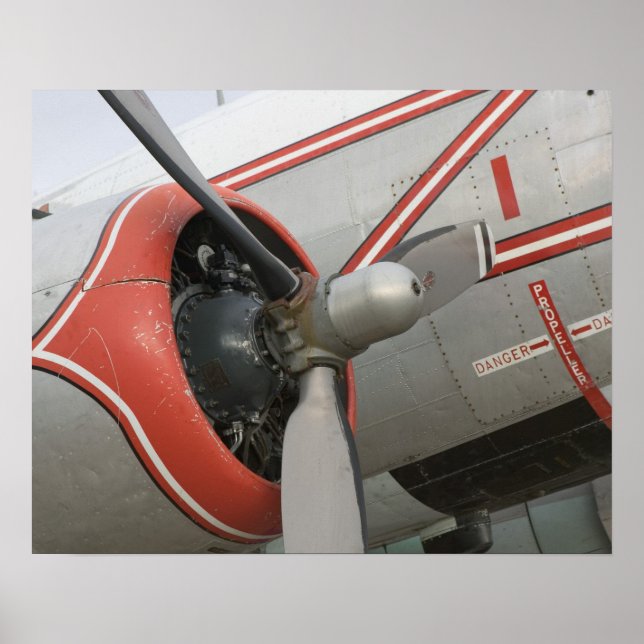 Póster Canadá, Alberta, Edmonton: Aviación de Alberta (Frente)