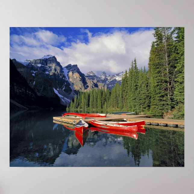 Póster Canadá, Alberta, Moraine Lake. El cristalino (Frente)