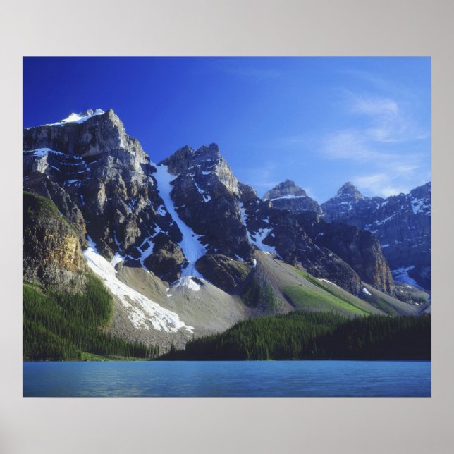 Póster Canadá, Alberta, Parque Nacional Banff, Moraine (Frente)