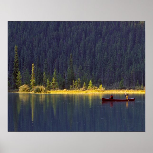Póster Canadá, Alberta, Parque Nacional Baniff. Dos niños (Frente)