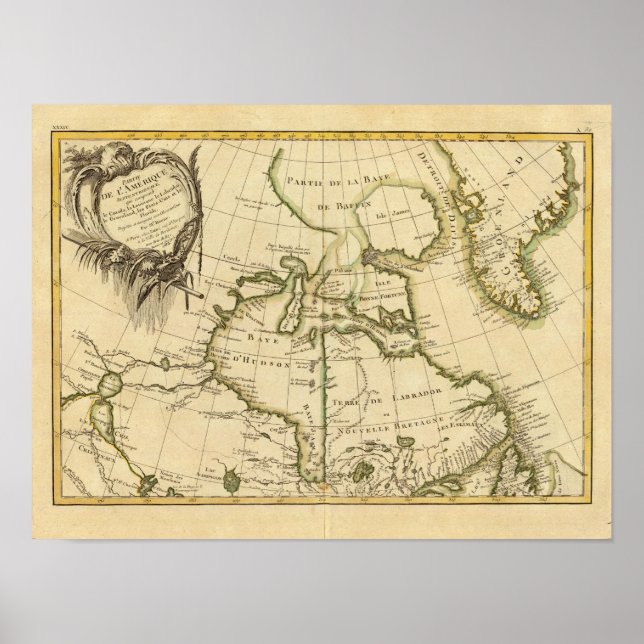 Póster Canada and Greenland (Frente)