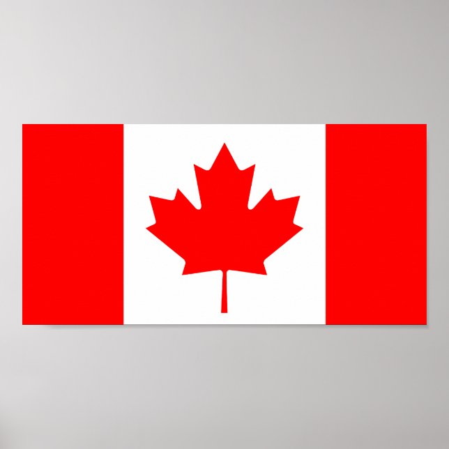 Póster Canadá - Bandera canadiense (Frente)