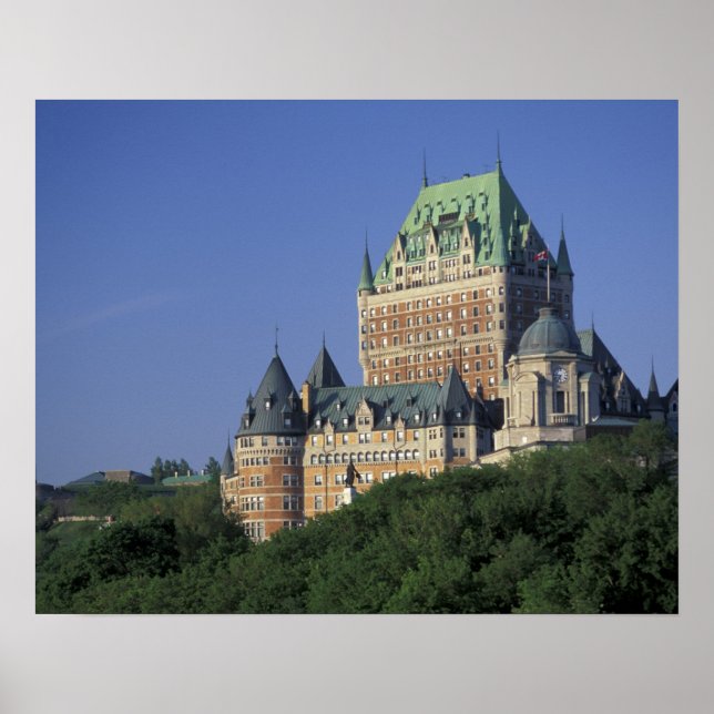 Póster Canadá, Ciudad de Quebec. Chateau Frontenac.