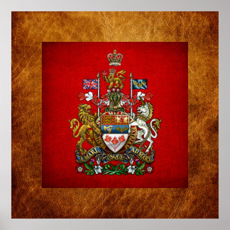 Póster Canadá: Escudo de armas