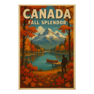 Póster Canadá: Esplendor de otoño
