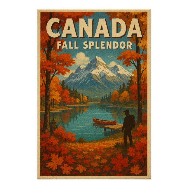 Póster Canadá: Esplendor de otoño (Anverso)