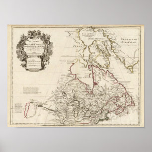 Póster Canadá, Estados Unidos, América del Norte