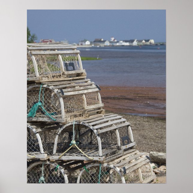 Póster Canadá, Isla del Príncipe Eduardo, Rústico. Langos (Frente)