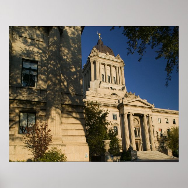 Póster Canadá, Manitoba, Winnipeg: Legislativo de Manitob (Frente)