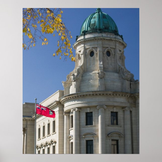 Póster CANADA, Manitoba, Winnipeg: The Law Courts, (Frente)