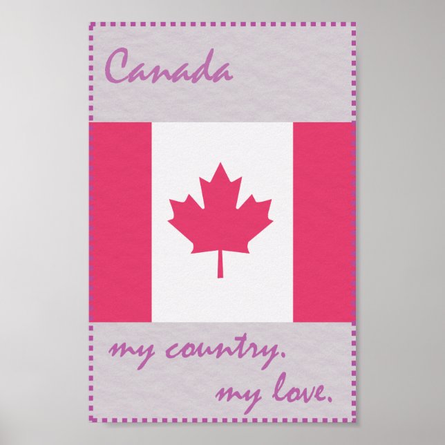 Póster Canadá Mi País Mi Amor (Frente)