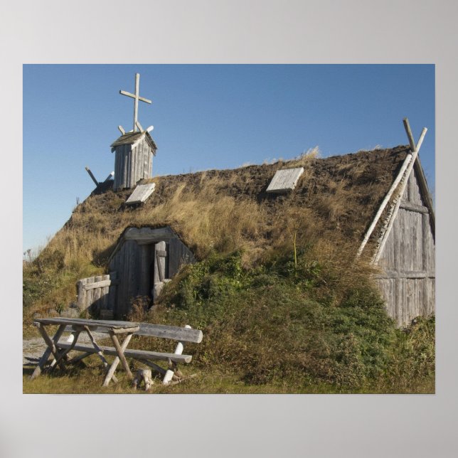 Póster Canada, Newfoundland and Labrador, L'Anse Aux (Frente)