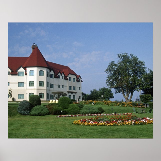 Póster Canadá, Nueva Brunswick, St Andrews. El Fairmont (Frente)
