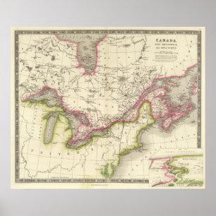 Póster Canadá, Nueva Bruselas y Nueva Escocia