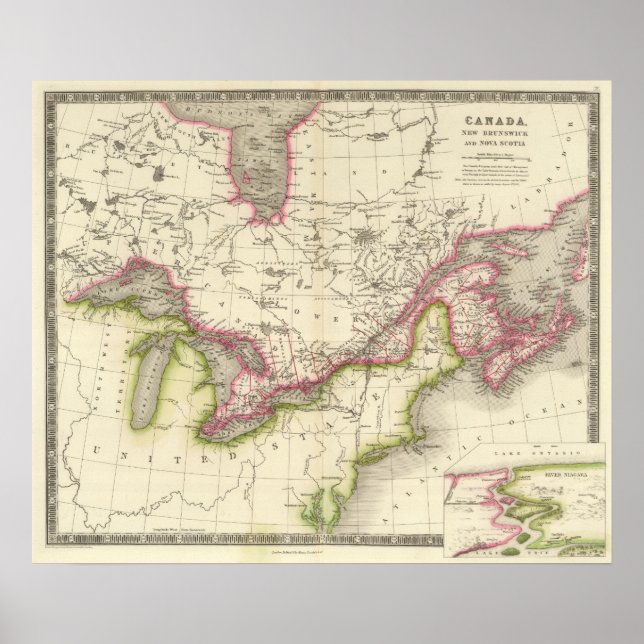Póster Canadá, Nueva Bruselas y Nueva Escocia (Frente)