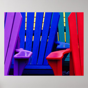 Póster Canadá, Nueva Escocia, Bridgewater. Colorido 2