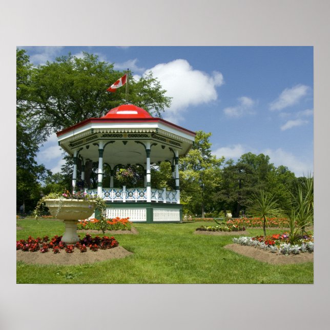 Póster Canadá, Nueva Escocia, Halifax, Jardines Públicos. (Frente)
