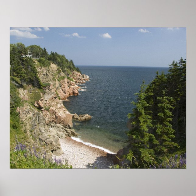Póster Canadá, Nueva Escocia, Isla del Cabo Bretón, Cabot (Frente)