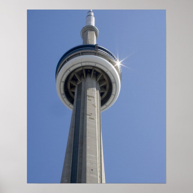 Póster Canadá, Ontario, Toronto. Top of CN Tower con (Frente)