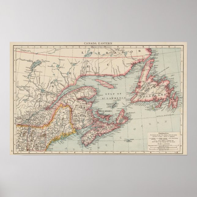 Póster Canadá Oriental (Frente)