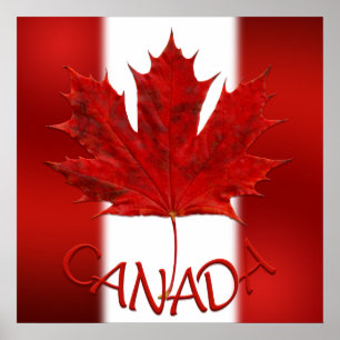 Póster Canada Poster Canada Flag Souvenir Prints & Gifts