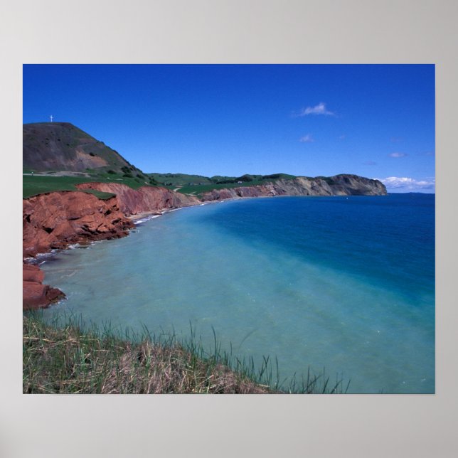 Póster Canadá, Quebec, Islas de la Magdalena, Cabo Alrigh (Frente)