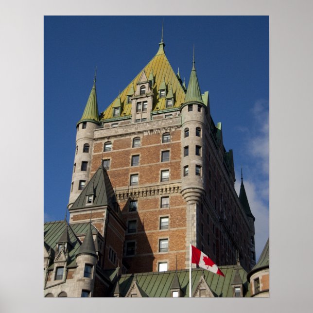 Póster Canadá, Quebec, Quebec. Fairmont Chateau (Frente)