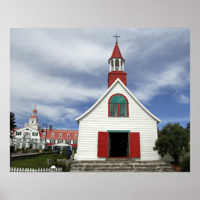 Póster Canadá, Quebec, Tadoussac. Petite Chapelle, (Frente)