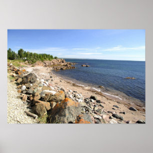 Póster Canadá, Quebec. VIA Rail Canada train