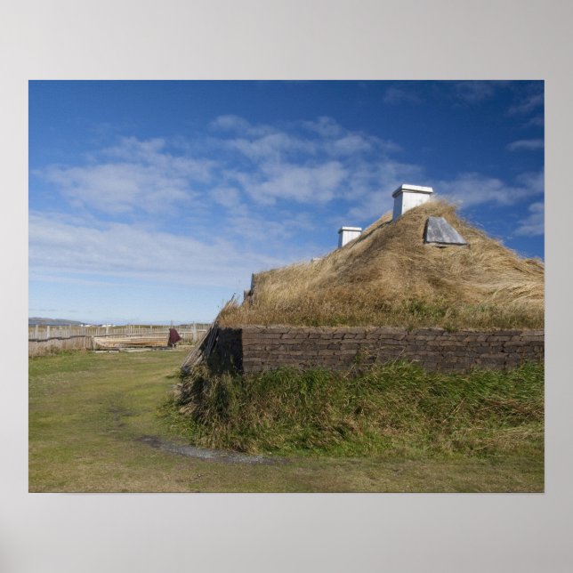 Póster Canadá, Terranova y Labrador, L'Anse Aux 4 (Frente)
