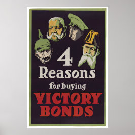 Póster Canada WWI Propaganda Poster Victory Bonds