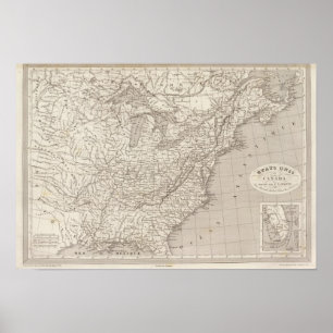 Póster Canadá y Estados Unidos