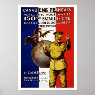 Póster Canadiens Francais
