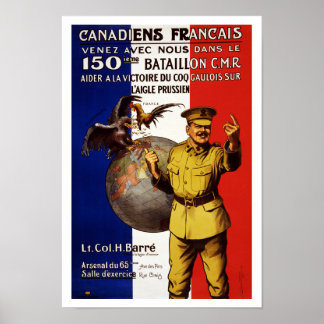 Póster Canadiens Francais