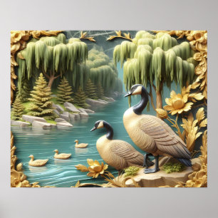 Póster Canadiense en medio de los llorosos sabores20x16