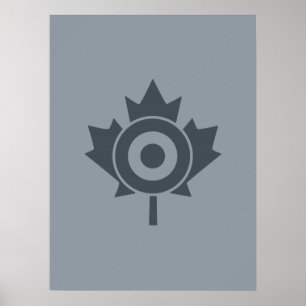 Póster Canadiense Maple Leaf Roundel Mod CANADA