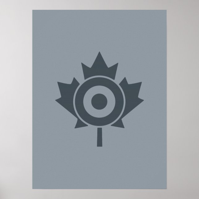 Póster Canadiense Maple Leaf Roundel Mod CANADA (Frente)