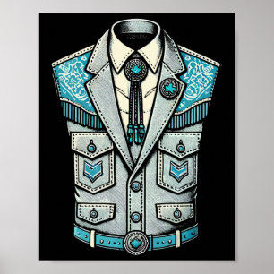 Póster Canadiense Tuxedo Denim Tuxedo Canada Maple Leaf D