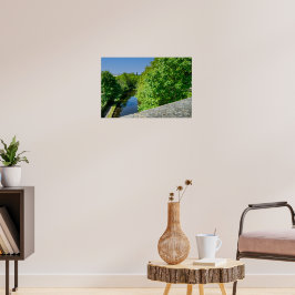 Póster Canal ancho de Huddersfield, Viaducto de la fábric