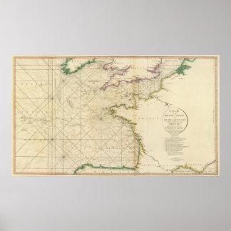 Póster Canal británico, Bahía de Vizcaya