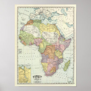 Póster Canal de África, Suez
