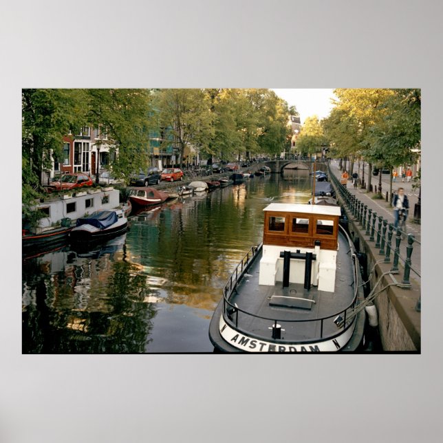 Póster Canal de Amsterdam (Frente)