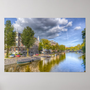 Póster Canal de Amsterdam