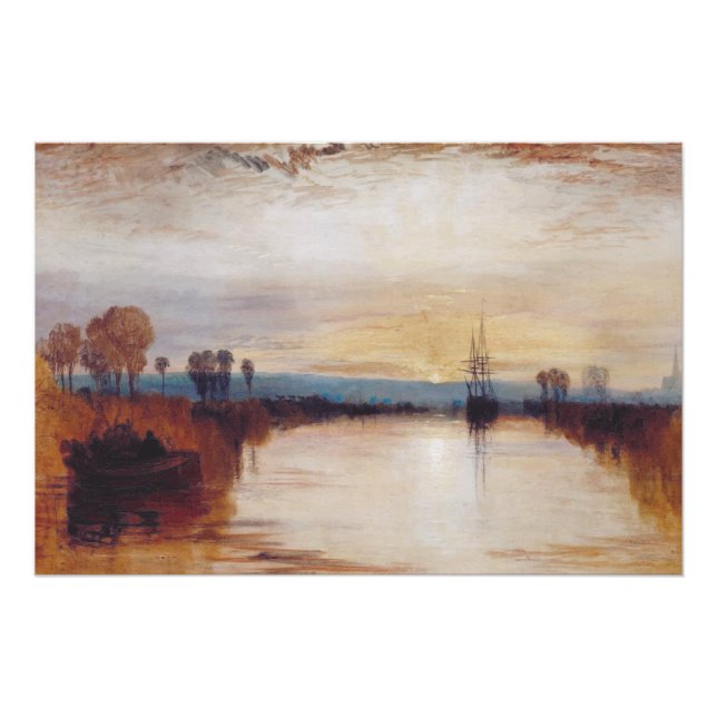 Póster Canal de Chichester por Joseph William Turner (Anverso)