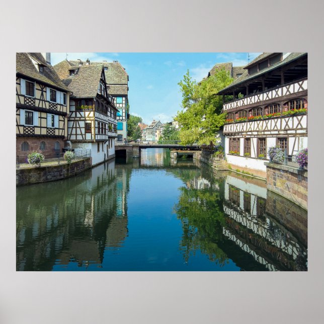 Póster Canal de Estrasburgo Francia (Frente)