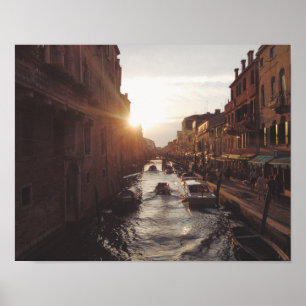 Póster Canal de Italia Venecia