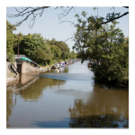 Póster Canal de Macclesfield Superior Poynton Cheshire